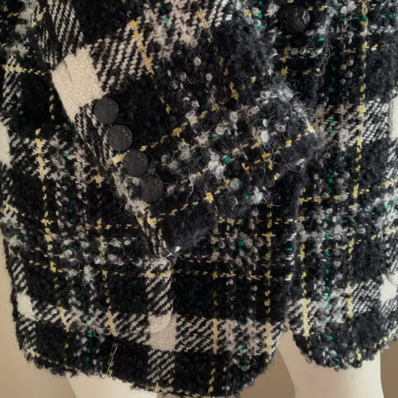 NEW Veronica Beard Crispin Black Multi oversized jacket/coat - Picture 3 of 9